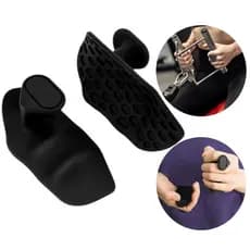 Suporte de Borracha Grip Luva Meio dos Dedos Treino Cross Fit Academia Musculação pronta entrega