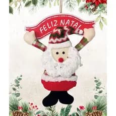Guirlanda Natalina Decoração de Natal Enfeite para Porta Boneco de Neve Natalino Boneco Papai Noel