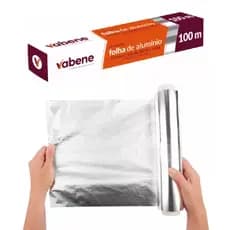 Rolo Papel Alumínio - Bobina 30cm X 100m - Vabene - 1 rolo
