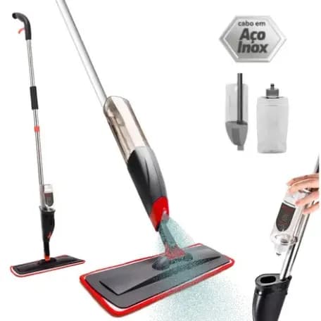 Mop Spray Powermaid Esfregão com Reservatório Spray Rodo Inteligente