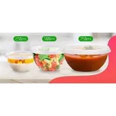 Pote Bowl Prafesta - 20 Unidades (Potes + Tampas) - BPA Free e Perfeito para o seu Dia a Dia!