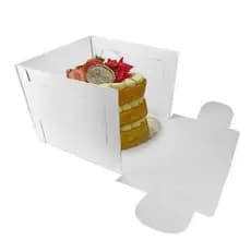 Caixa Cubo para Bolos Altos Ultrafest 21x21x20cm Ajustável