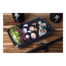 Embalagem Media Sushi 2 Delivery 25un | Combo 1/2/3 | Transparente