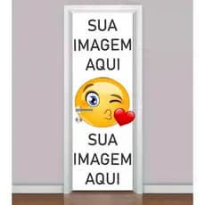 Adesivo de Porta Personalizado - Sua Arte / Imagem / Foto Aqui