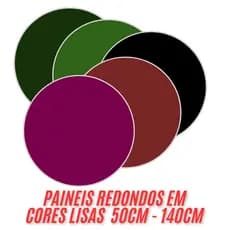 Painéis Redondos Cores Lisas 50cm á 140cm A PRONTA ENTREGA - Com Elástico