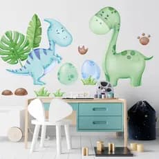 Adesivos de Parede Dinossauros 🦕 | Tema Jurássico para Crianças