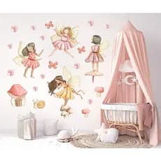 Adesivo de Parede Fadas 🧚‍♀️ | Magia e Fantasia no Quarto Infantil