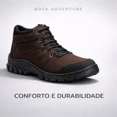 Bota Masculina Adventure Tratorada Confortável Resistente Para Trabalho e Dia a Dia