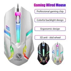 🔥Mouse Gamer Limei s1 e esportes led luminoso retroiluminado com fio🖱️