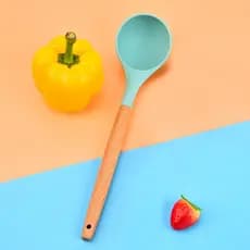 concha silicone com cabo madeira