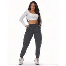 Calça moletom feminina jogger invierno Tecido flanelado Grosso Quentinha