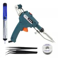 Kit De Solda Profissional Com Pistola De Calor Interna Portátil
