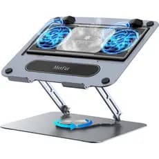 Almofada De Resfriamento Para Laptop Com Ventilador E Refrigerador Removíveis , Altura Ângulo Ajustáveis , Base De Rotaç