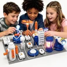 Kit De Circuito STEM Para Crianças De 6 Anos Ou Mais , 66 Pcs Exploração Eletrônica Com De 1200 Projetos Criativos Apren