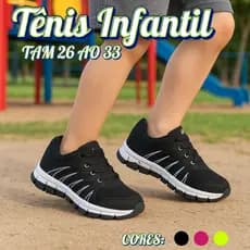 Tênis Infantil Menino Esportivo Escolar Confortável Casual Versátil Seguro Antiderrapante