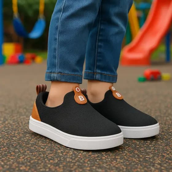 Tênis Casual Infantil Lindo Antiderrapante Moderno Calce Fácil-Promoção Envio Imediato