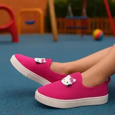 Tênis Casual Infantil Lindo Antiderrapante Solado Baixo Calce Fácil