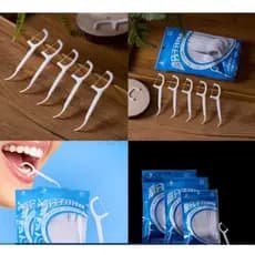 Kit com 50/100 Unidades de Fio Dental Infantil em Formato de Arco Ultra Fino para uma Limpeza Eficaz
