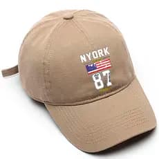 Boné de beisebol Masculino Preto Bege Branco Usa Nyork Tamanho Único