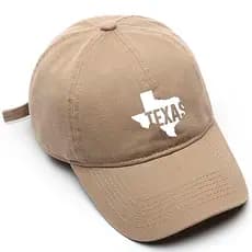 Boné de beisebol Masculino Preto Bege Branco Sate Texas Tamanho Único