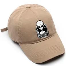 Boné de beisebol Masculino Preto Bege Branco Space Legend Alien Tamanho Único