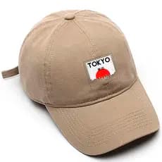 Boné de beisebol Masculino Preto Bege Branco Tokyo Japao Tamanho Único