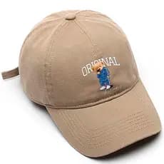 Boné de beisebol Masculino Preto Bege Branco Original Bear Tamanho Único