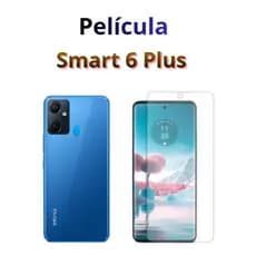 Película Hidrogel Infinix Smart 6 Plus - ESCOLHA: HD ou PRIVACIDADE + Brindes