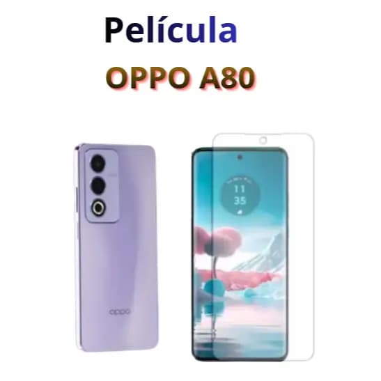 Película Oppo A80 Hidrogel HD | Privativa + KIT LIMPEZA