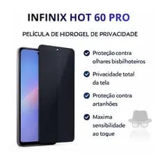 Película Infinix Privacidade Hot 60 Pro Hidrogel Privativa
