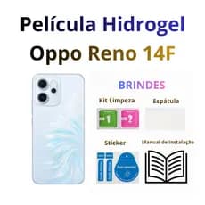 Película Hidrogel Oppo Reno 14F - ESCOLHA HD ou PRIVACIDADE | Ler descrição