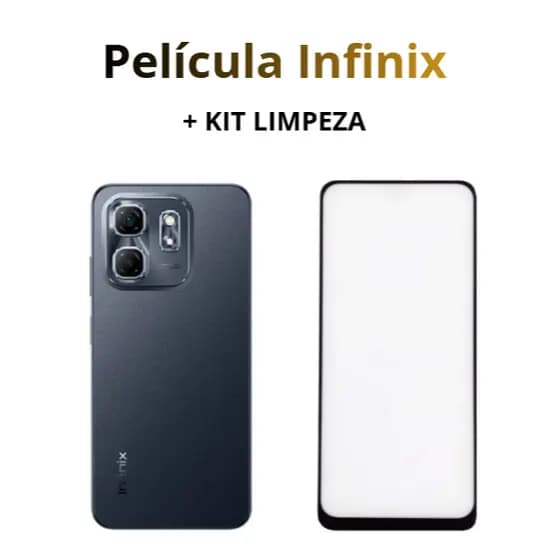 Película Infinix Todos Modelos 3D Vidro + KIT LIMPEZA