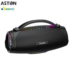 Astgn X Basike Caixa de Som Bluetooth 100 W RMS com Bateria 10.000 mAh, TWS, IPX6 e Luzes RGB