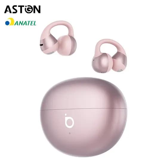 Astgn x Basike Fone de Ouvido BluetoothEar-Clip Sem Fio Bluetooth 6.0 Até 30h de BateriaSom Estéreo