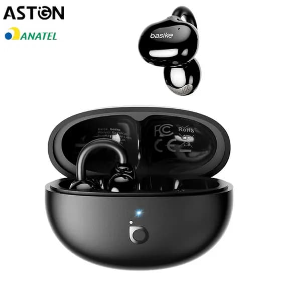 Astgn X Basike Fone de Ouvido Sem Fio Basike Bluetooth 6.0, Hi-Fi, 30h de Bateria, IPX5