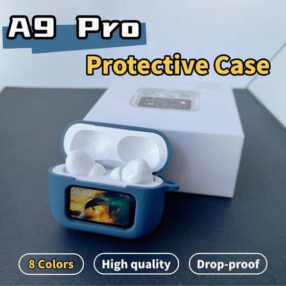 Capa De Fones De Ouvido Sillicon Para A9 Pro Protetora De TPU De Alta Qualidade Anti-Abrasão À Prova De Queda Com Mosque