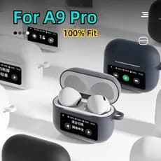 Capa Macia De Silicone Para Fone De Ouvido Bluetooth , Resistente A Quedas , Em Estoque , Aplicável , A9pro , TPU , Protetora , Tela Sensível Ao Toque , Venda Quente Com Mosquetão De Cordão