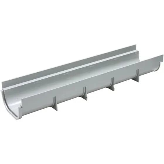 Calha de Piso Tigre Reforçada DN 130x75 50cm Rasa - Cor Cinza Claro