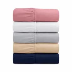 Kit 5 Lençol Avulso Cama Box Casal Com Elástico 100% Poliéter 400 Fios Confortável