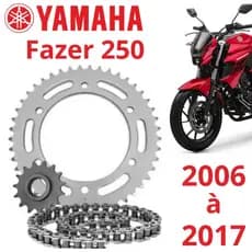 Kit Relação/Transmissão/Tração Fazer 250 2006 à 2017