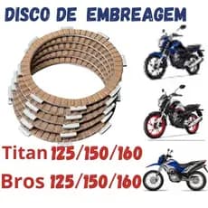 DISCO EMBREAGEM TITAN FAN150/160/ FAN 125 09/XRE 190/NXR BROS 150/160 ALTA QUALIDADE E DURABILIDADE