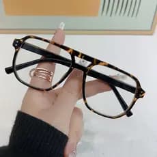 Óculos Retrô Femininos Masculinos Moda Vintage Anti Luz Azul Polit