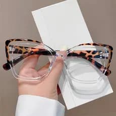 Armação De Óculos Olho De Gato Moda Quadro Anti Luz Azul