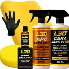 Cera Automotiva Vitrificador Automotivo Apc Limpador e Higienizador