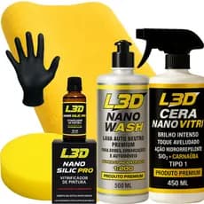 Cera Automotiva Carnaúba Shampoo Automotivo / Vitrificador L3D
