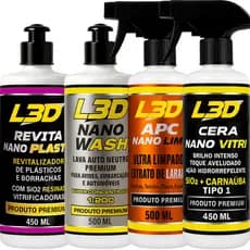 Cera Automotiva Revitalizador de Plasticos INTERNO e EXTERNO Higianizador APC Shampoo Automotivo