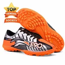 Chuteira Society Sport Ferom Costurada Unissex Leve Confortável Antiderrapante Top Vendas