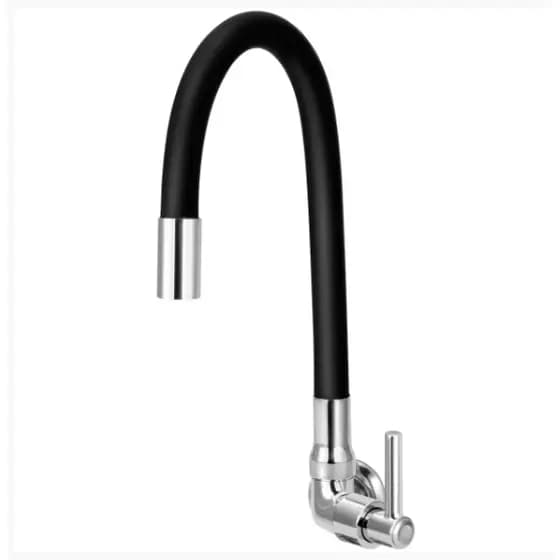 TORNEIRA PARA COZINHA TORNEIRA GOURMET FLEXÍVEL DE COZINHA PAREDE PRETA 1/4 DE VOLTA