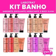 KIT BANHO/BODYCARE LABOTRAT (SABONETE, HIDRATANTE, ESFOLIANTE E BODY SPLASH) - LABOTRAT