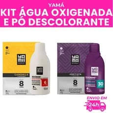 KIT PÓ DESCOLORANTE 20G E OX CREME 100ML(DESCOLORAÇÃO/CORPORAL/BANHO DE LUA) - YAMÁ